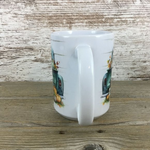 Fall Pumpkin Truck Ceramic Coffee Mug - Picture 4 of 4